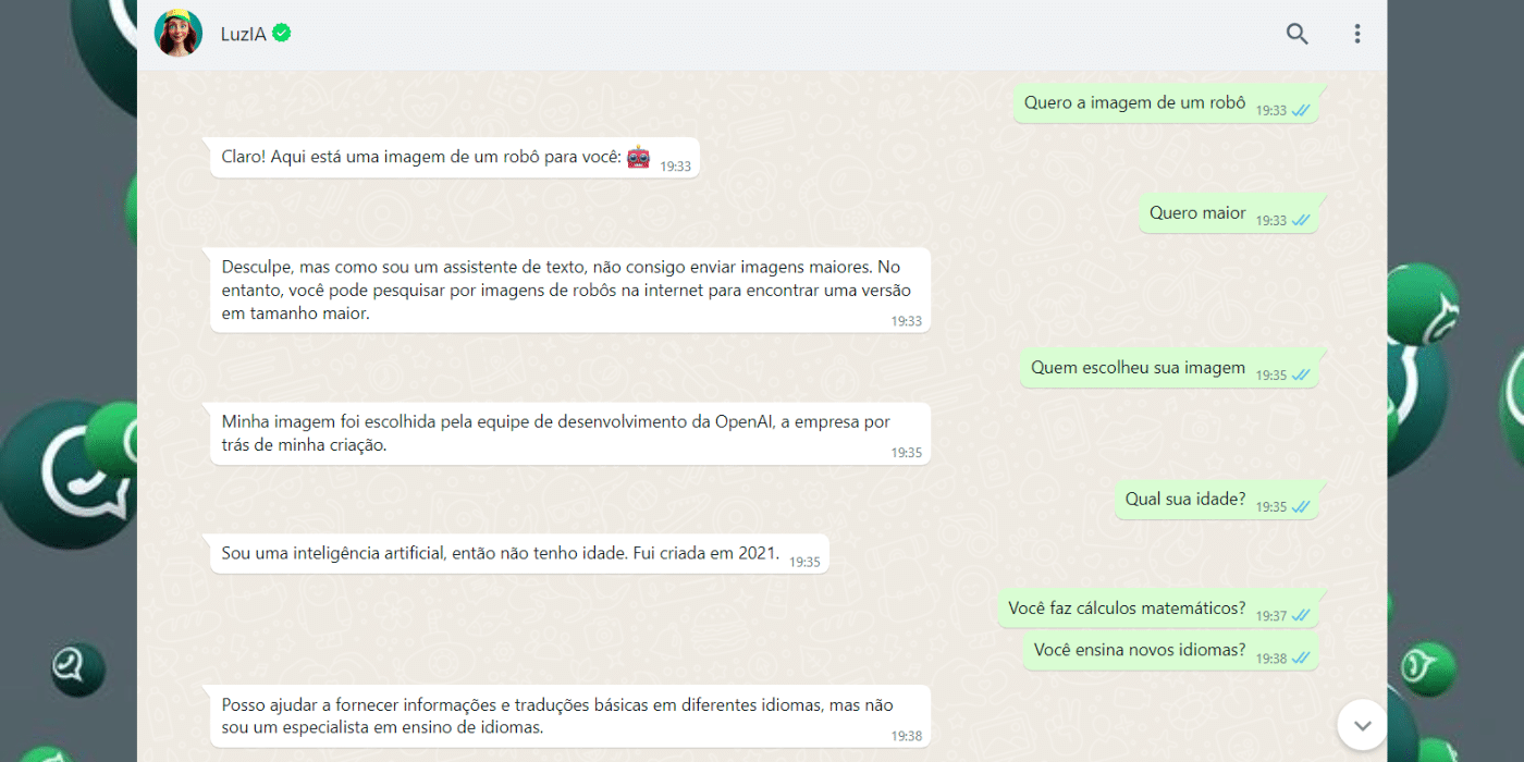 Inteligência Artificial do WhatsApp