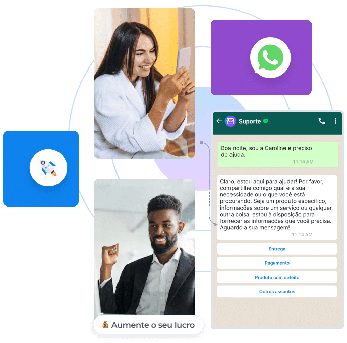 robo atendimento whatsapp